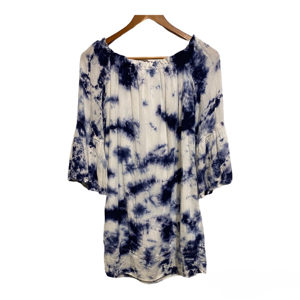 Knox Rose Tie Dye Flutter Sleeves Tunic Top Women’s Small Festival Boho Hippie - Picture 7 of 7
